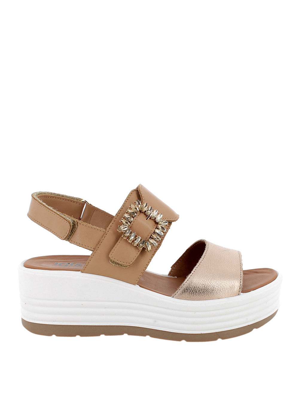 IGI&CO Sandali con zeppa Donna - Champagne/Bisco modello 7667311