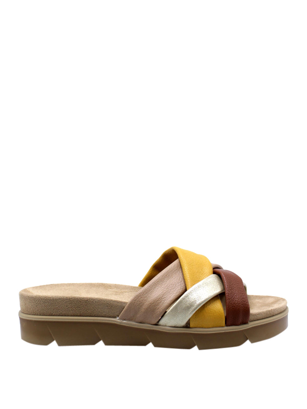 IGI&CO Sandali con zeppa Donna - Taupe/Giallo modello 7669000