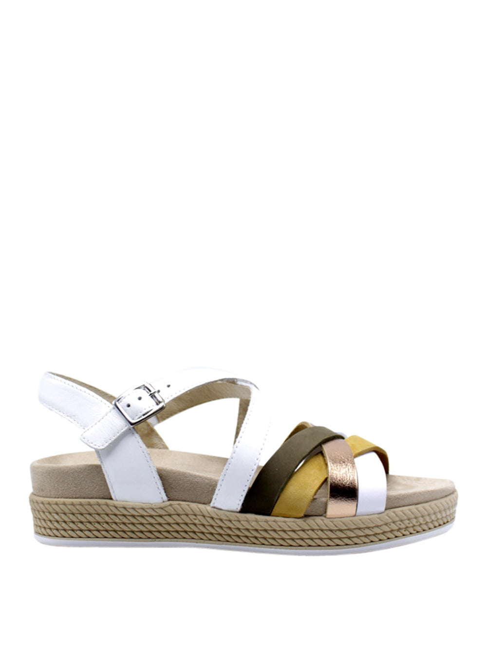 IGI&CO Sandali con zeppa Donna - Bianco/giallo modello 7669922