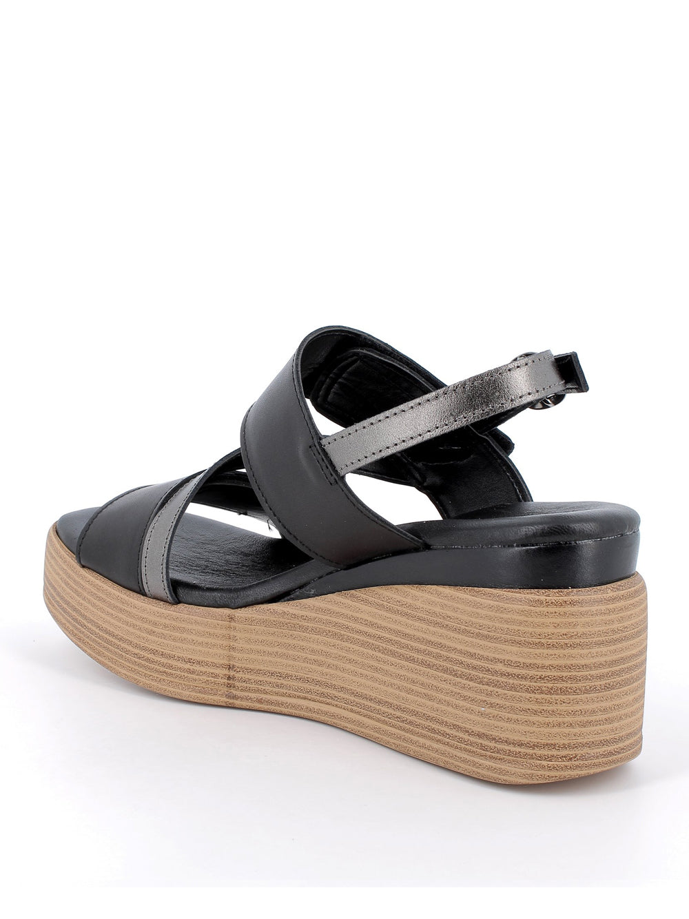 IGI&CO Sandali con zeppa Donna - Nero/Antracite modello 7689400