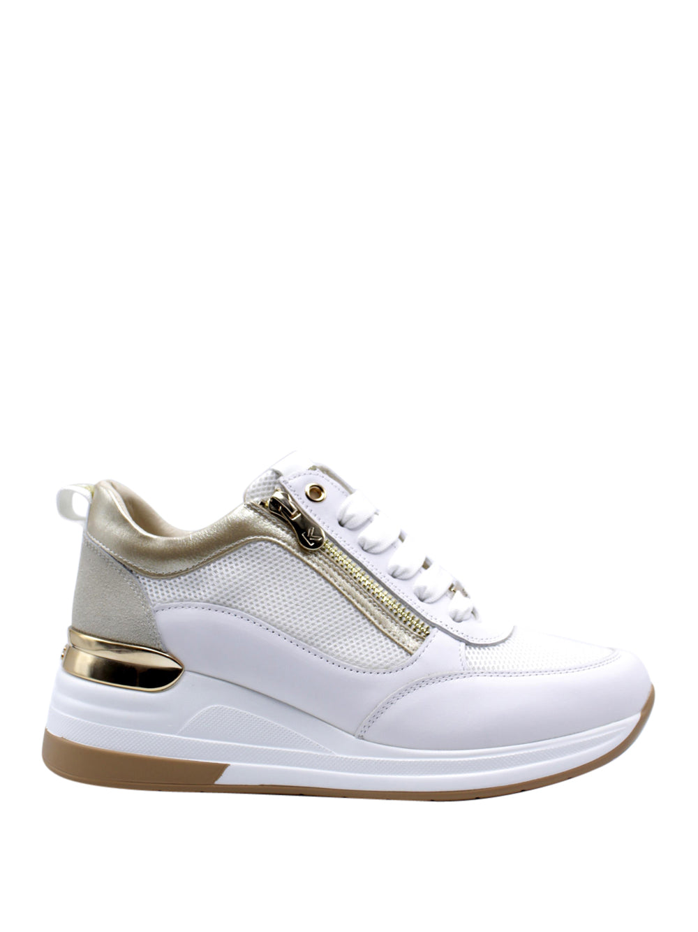 KEYS Sneakers con zeppa Donna - Bianco modello K-10510