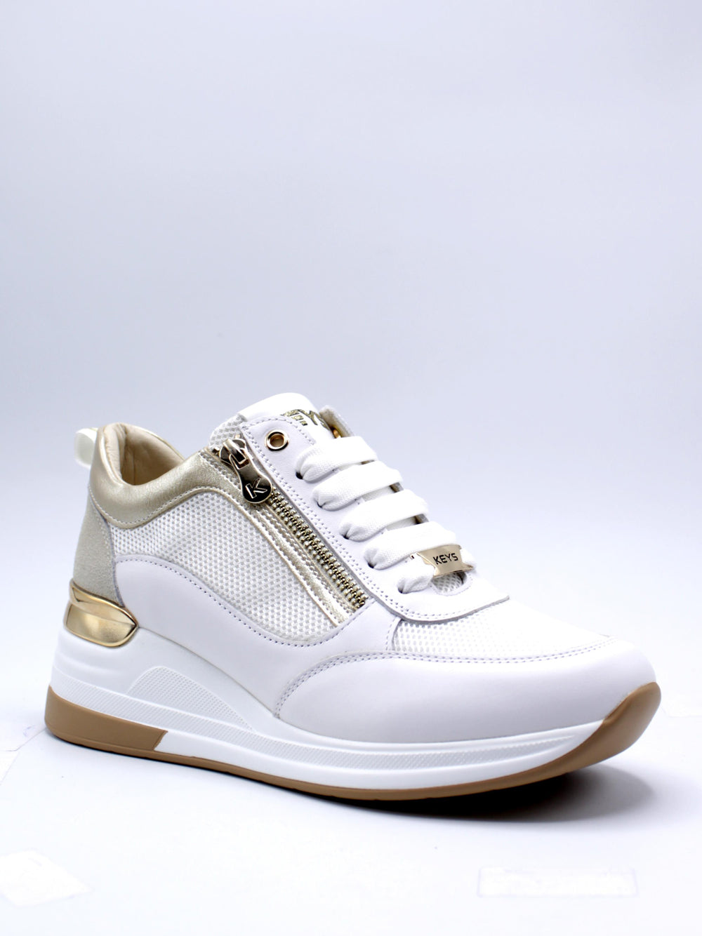 KEYS Sneakers con zeppa Donna - Bianco modello K-10510