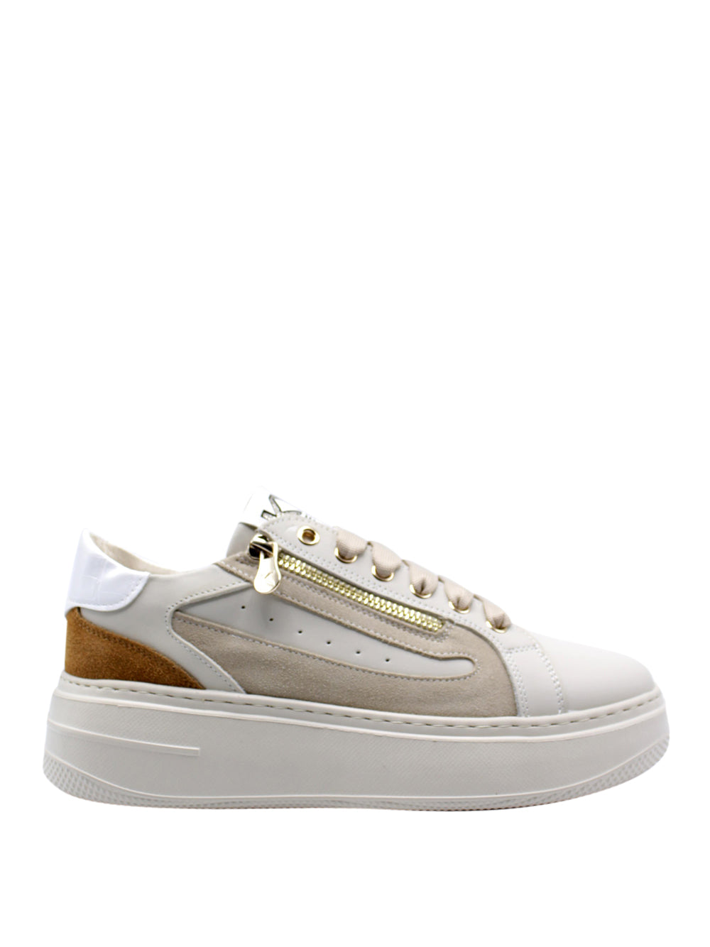 KEYS Sneakers platform Donna - Beige modello K-10522