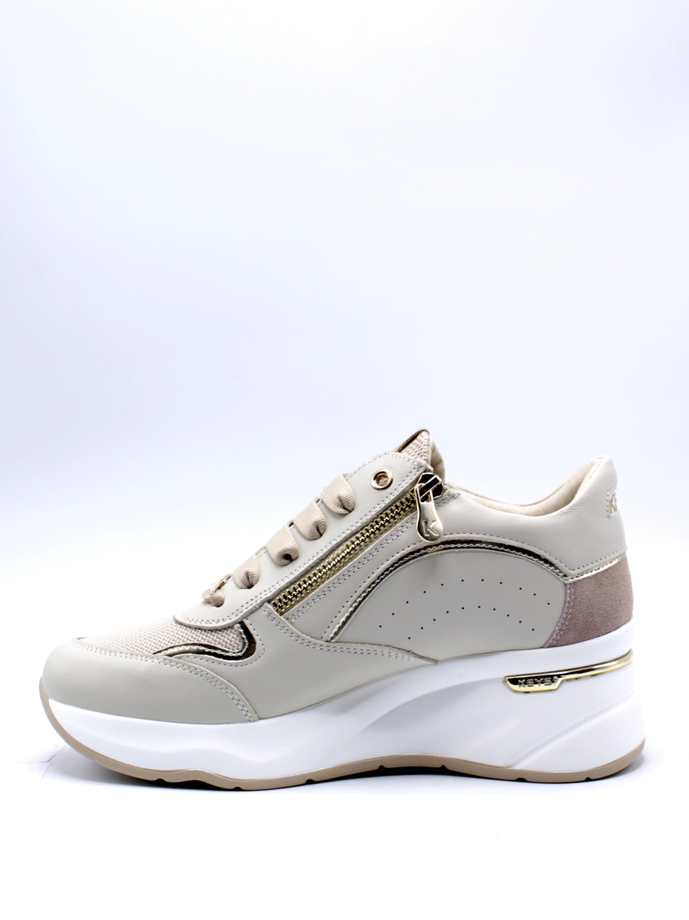 KEYS Sneakers con zeppa Donna - Beige modello K-10592