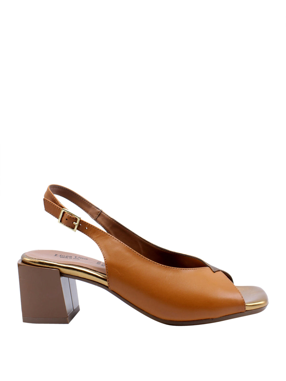 LINEA UNO Sandali sling back Donna - Marrone modello F2297