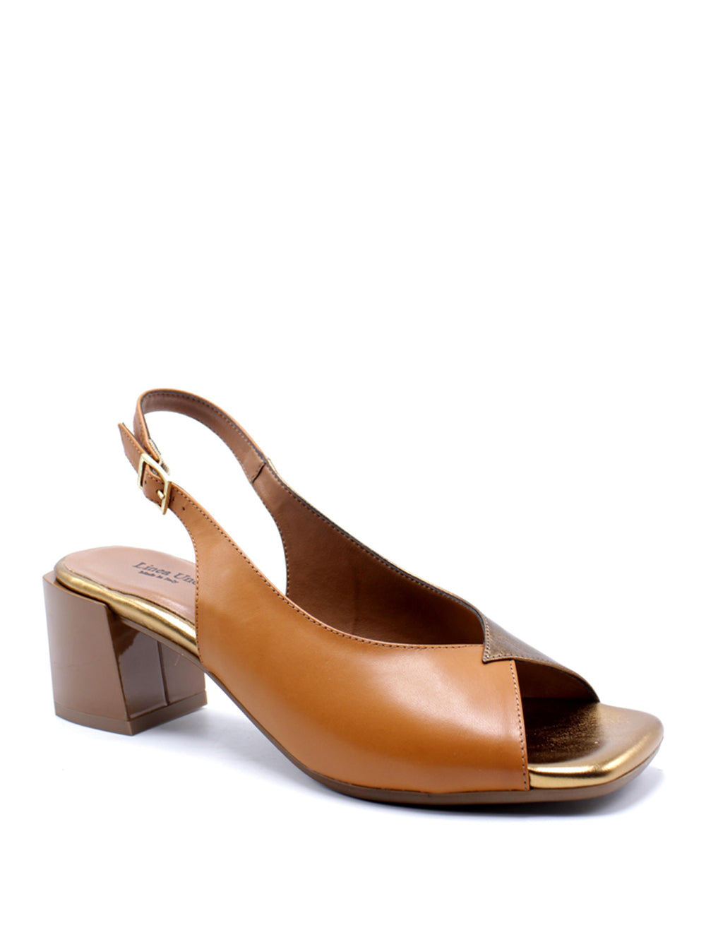 LINEA UNO Sandali sling back Donna - Marrone modello F2297