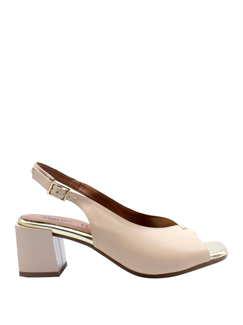 LINEA UNO Sandali sling back Donna - Nude modello F2297