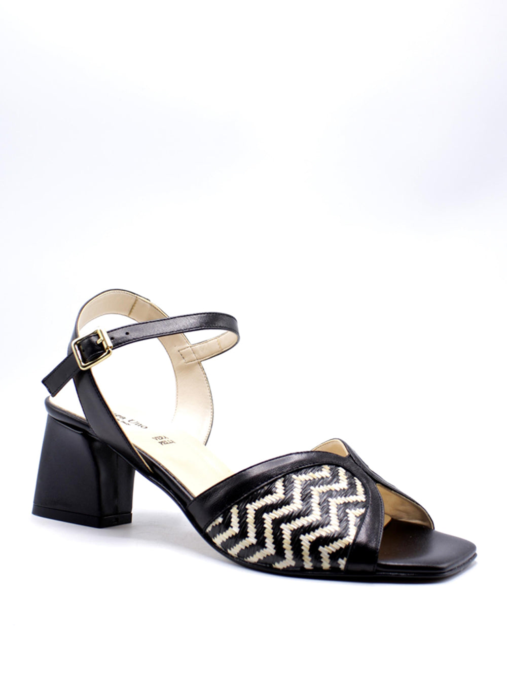 LINEA UNO Sandali con tacco Donna - Nero/bianco modello K529