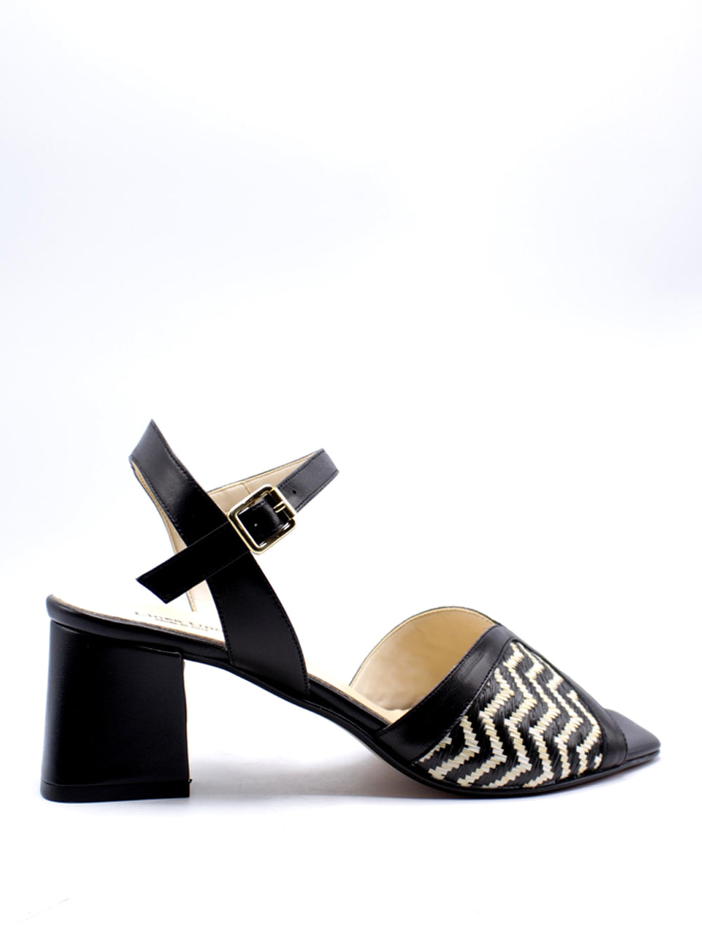 LINEA UNO Sandali con tacco Donna - Nero/bianco modello K529