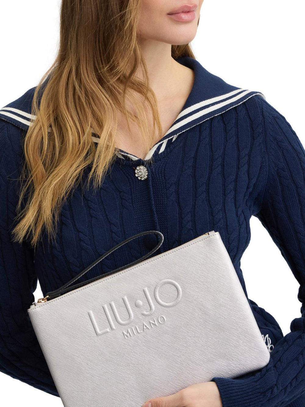 LIU.JO Borsa a Mano Donna - Argento modello AA5154E0087