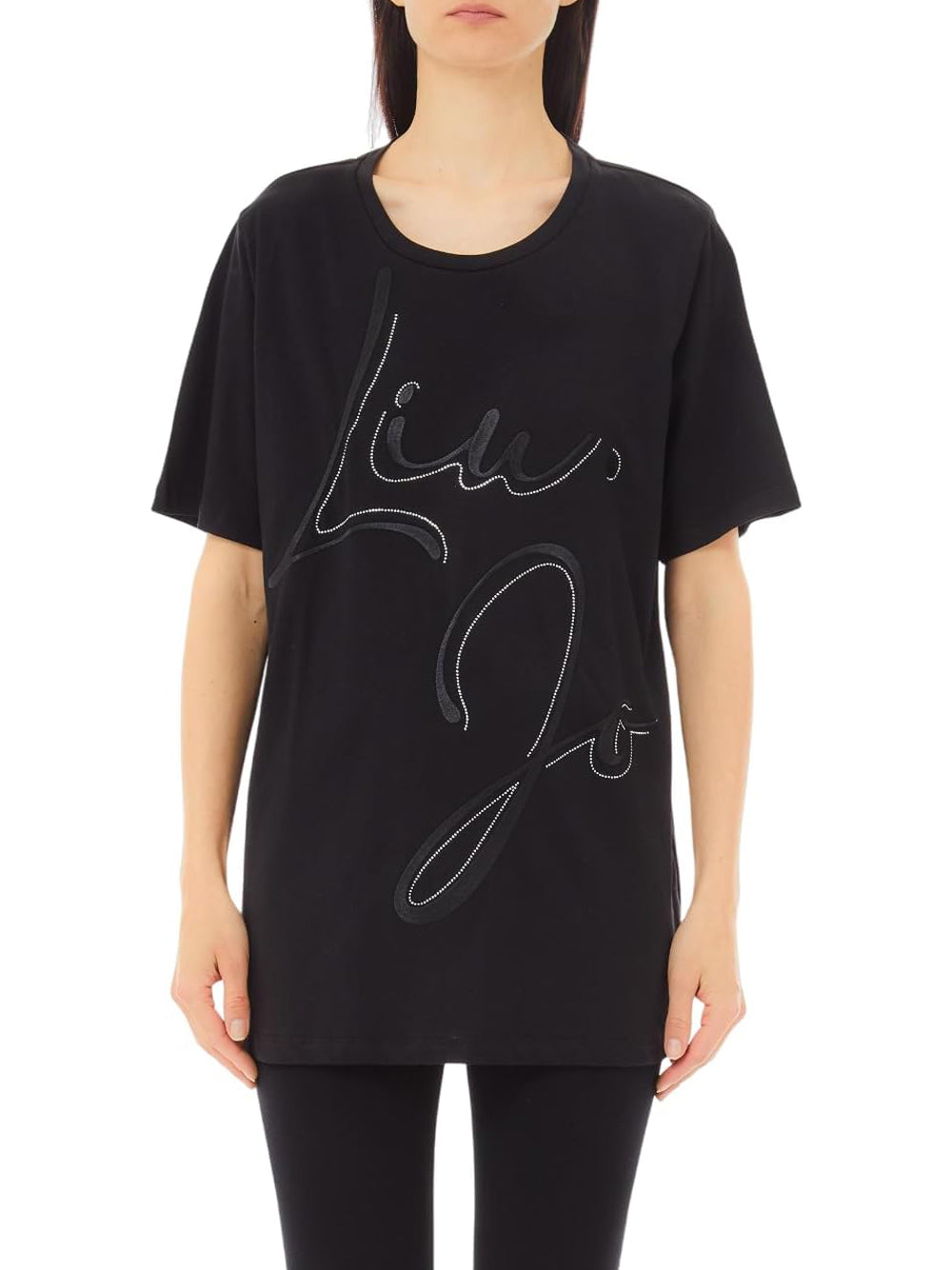 LIU.JO T-shirt Donna - Nero modello TA5174JS923
