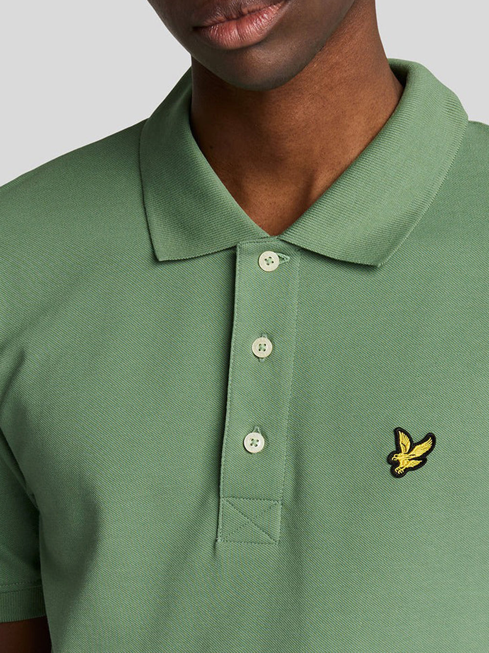 LYLE & SCOTT Polo Uomo - Smoke Green modello SP400VOG
