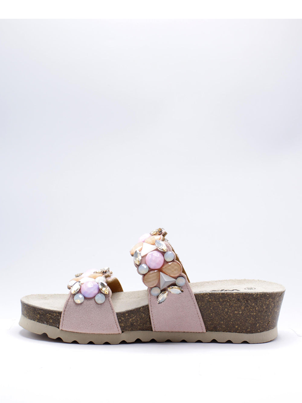 MELLUSO Ciabatte con zeppa Donna - Nude modello 018147