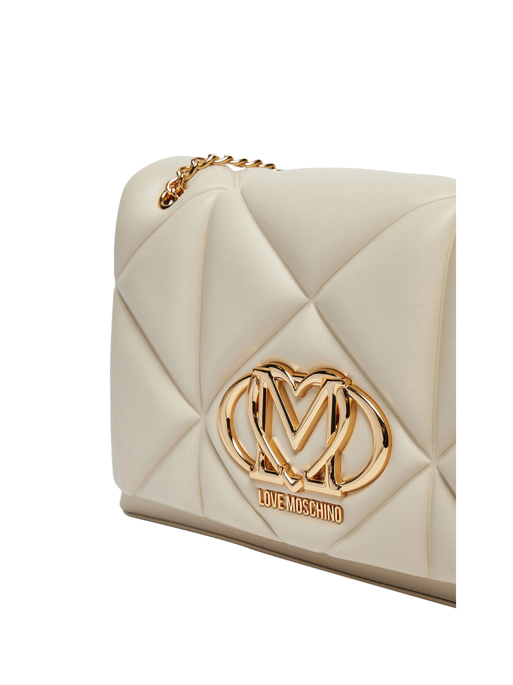 LOVE MOSCHINO Borsa a Tracolla Trapuntata Donna - Avorio modello JC4041PP1ML