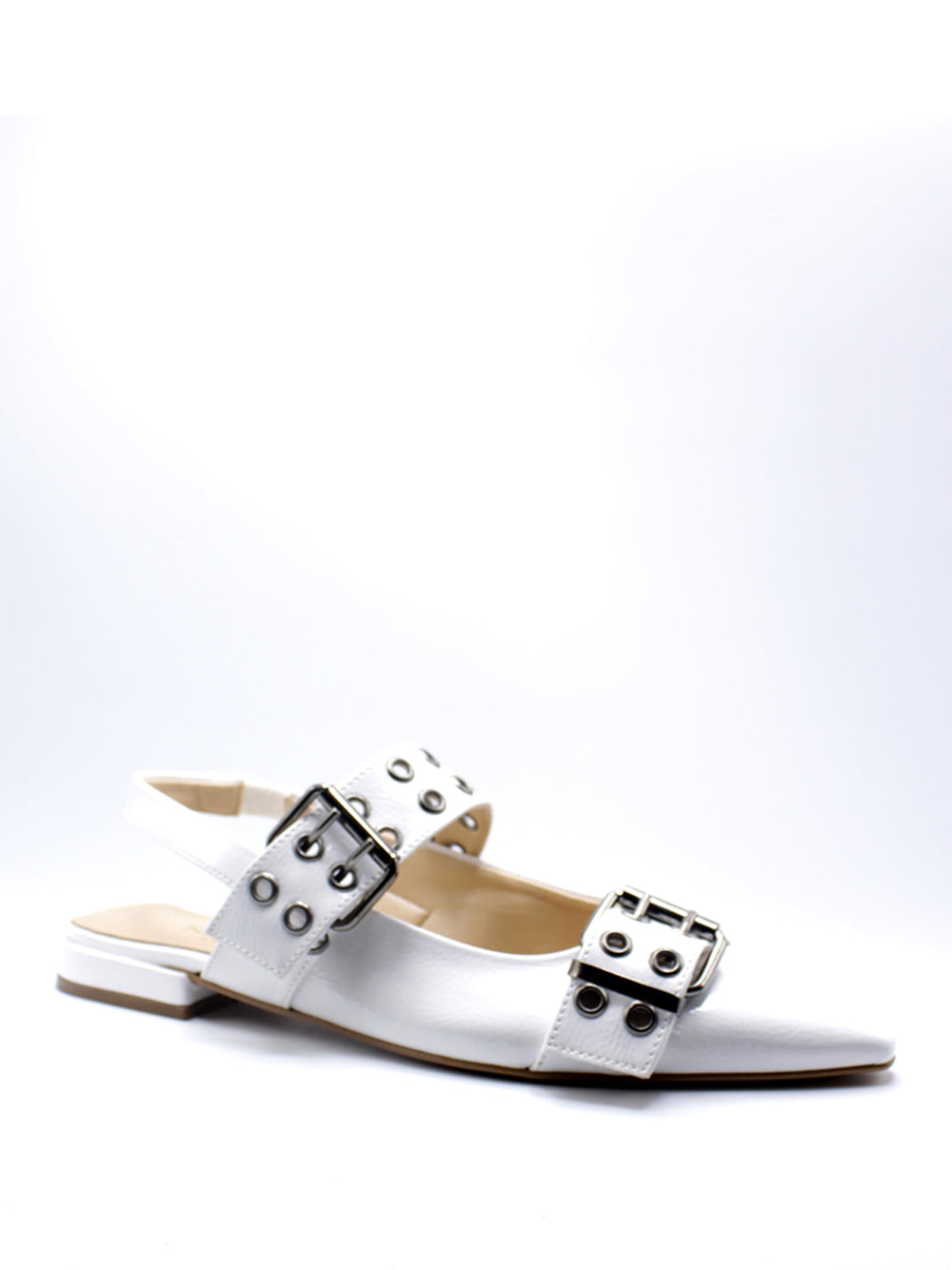NACREE Ballerine sling back Donna - Bianco modello 411A093