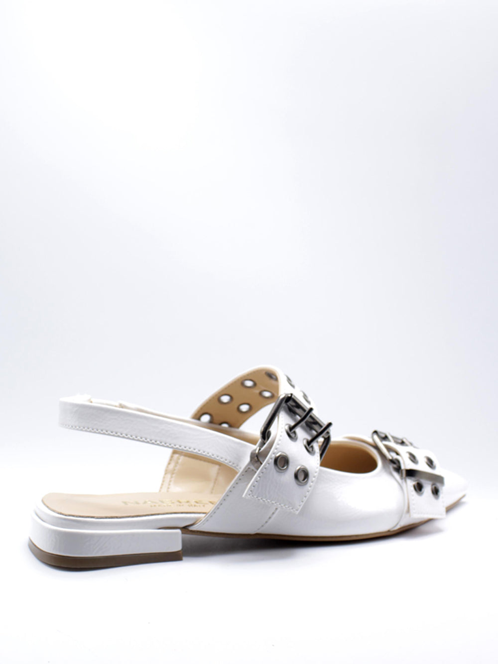 NACREE Ballerine sling back Donna - Bianco modello 411A093