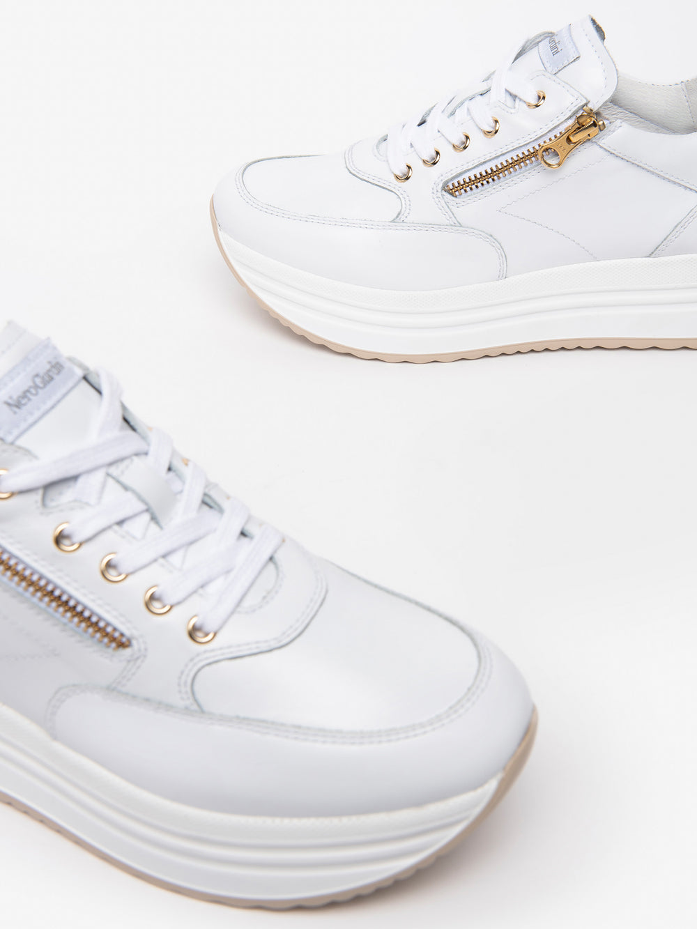 NERO GIARDINI Sneakers platform Donna - Bianco modello E306371D