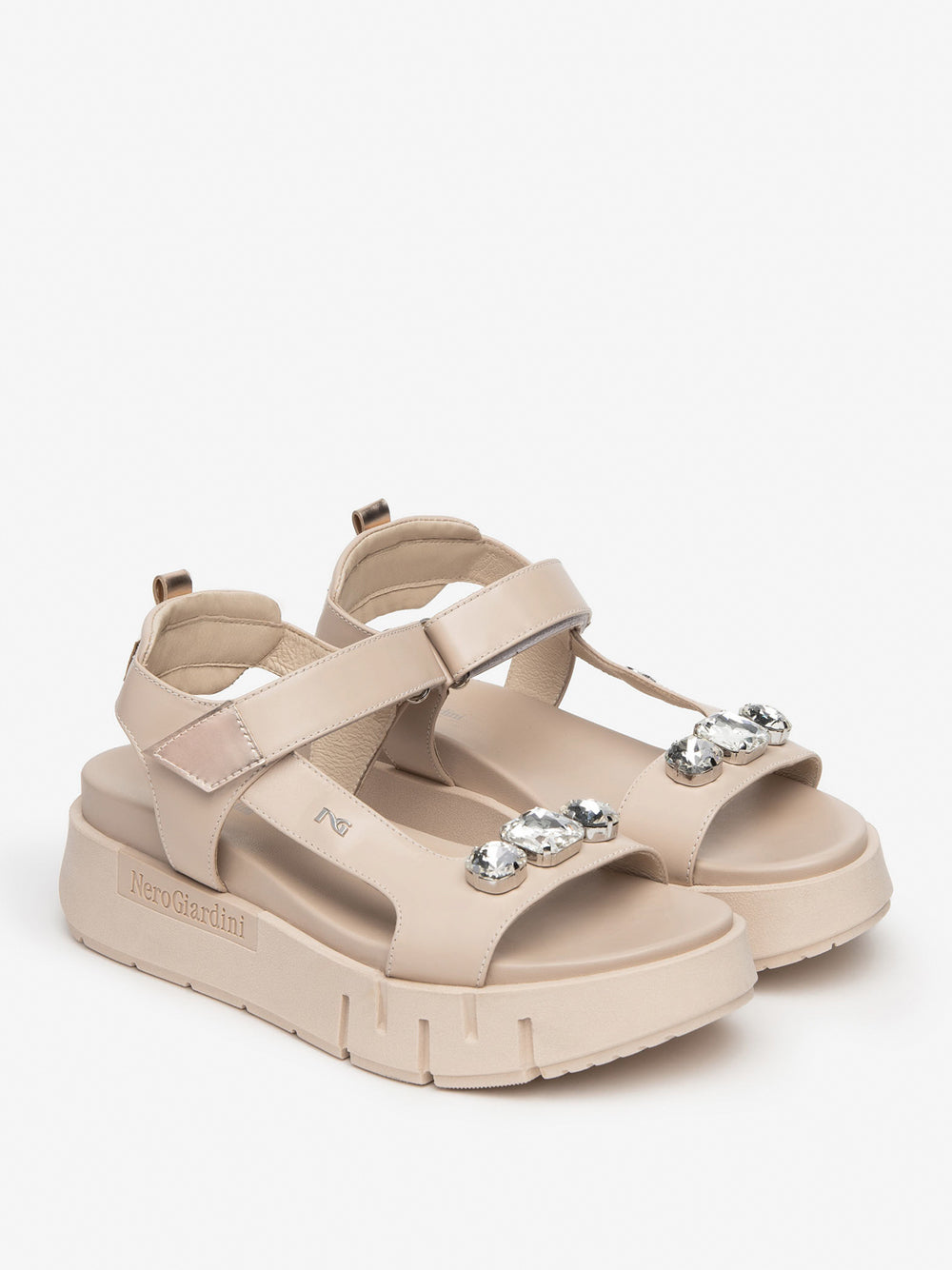 NERO GIARDINI Sandali platform Donna - Beige modello E410707D