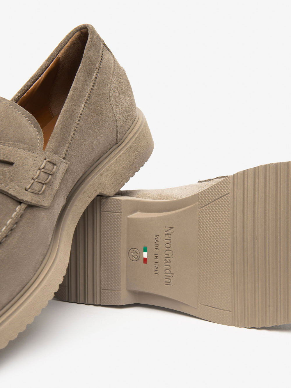 NERO GIARDINI Mocassini Uomo - Grigio modello E500610U