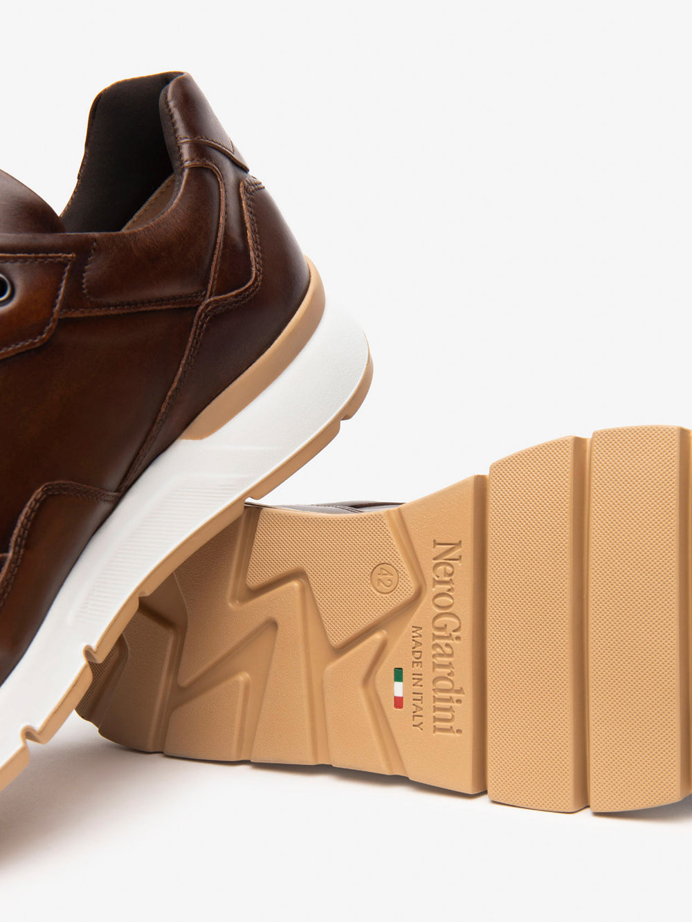NERO GIARDINI Sneakers plantare estraibile Uomo - Beige modello E500640U