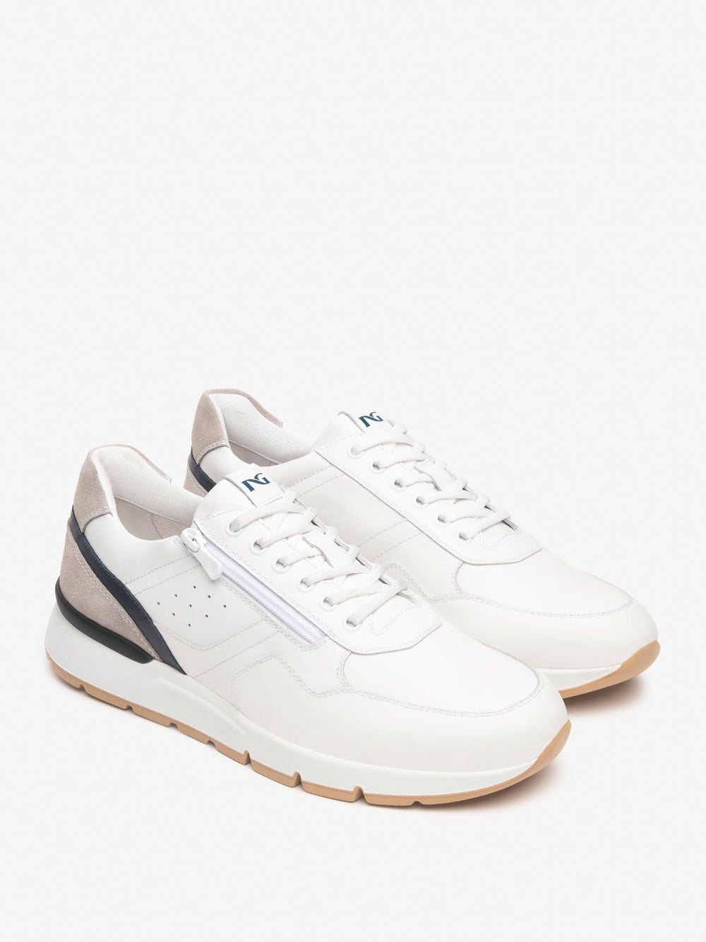 NERO GIARDINI Sneakers plantare estraibile Uomo - Bianco modello E500650U