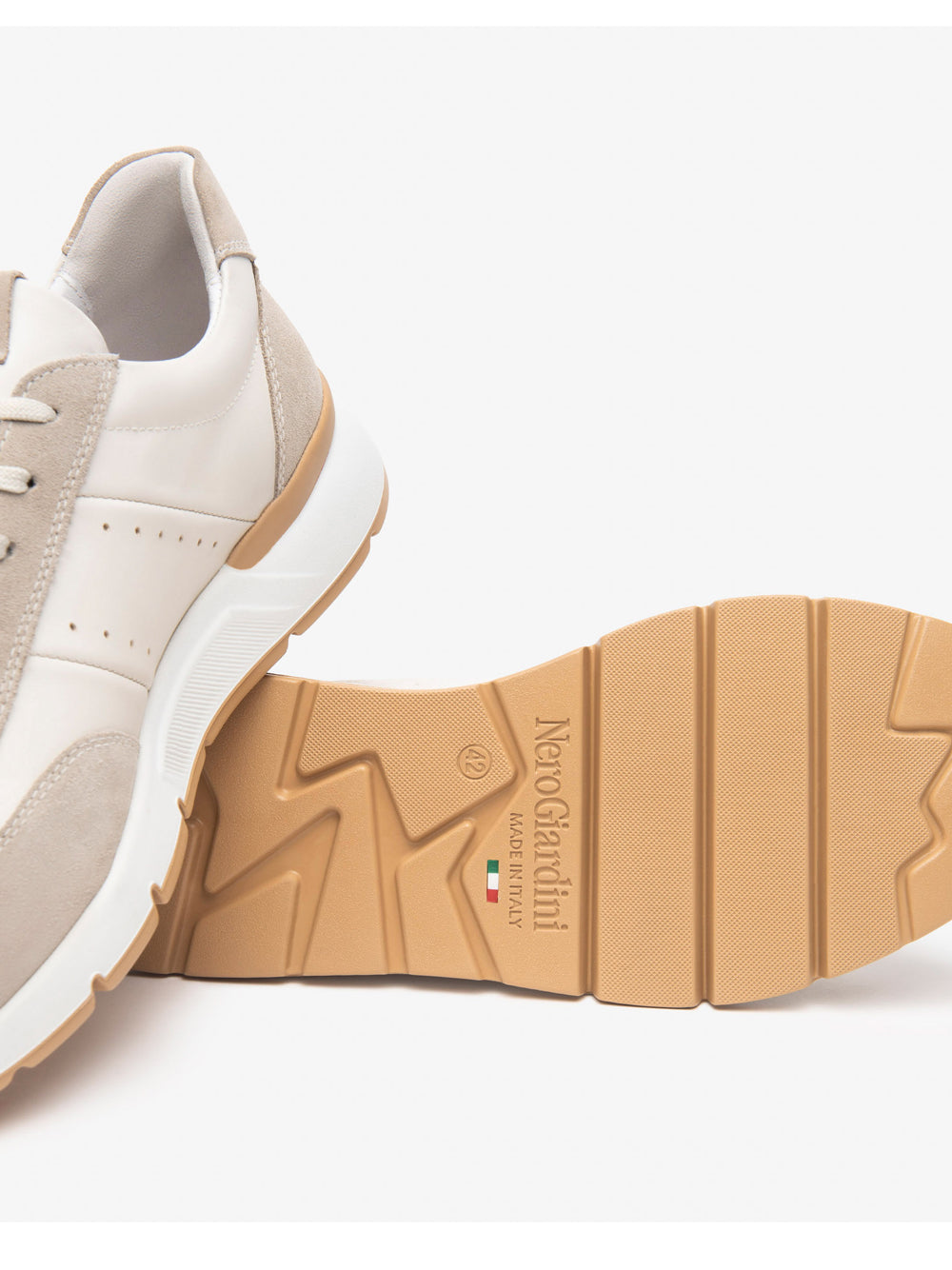 NERO GIARDINI Sneakers plantare estraibile Uomo - Bianco modello E500651U