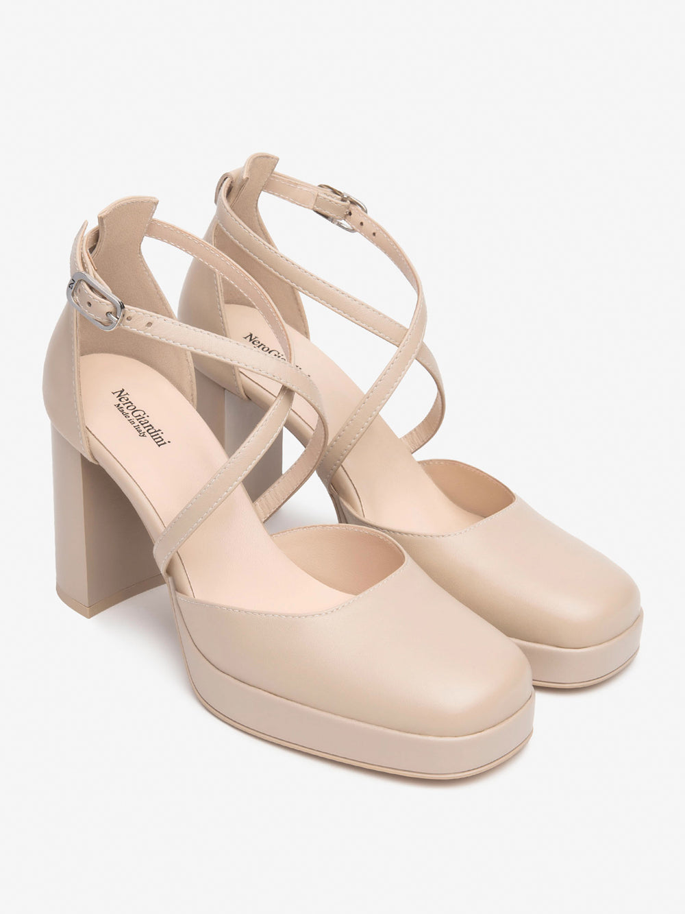 NERO GIARDINI Decollete con plateau Donna - Bianco modello E512300D