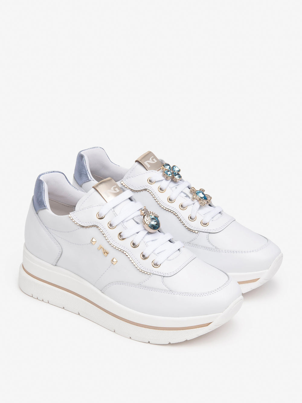 NERO GIARDINI Sneakers platform Donna - Bianco modello E512907D