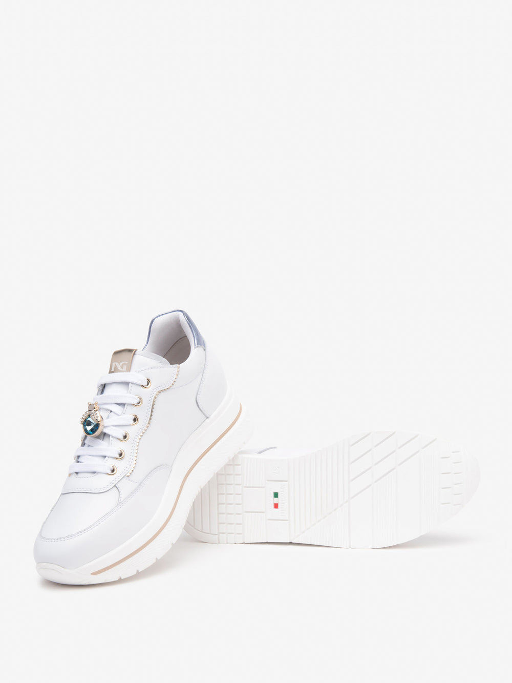 NERO GIARDINI Sneakers platform Donna - Bianco modello E512907D