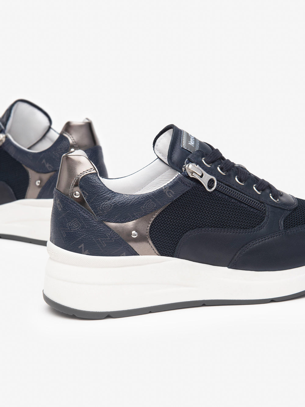 NERO GIARDINI Sneakers con zeppa Donna - Blu modello E512930D