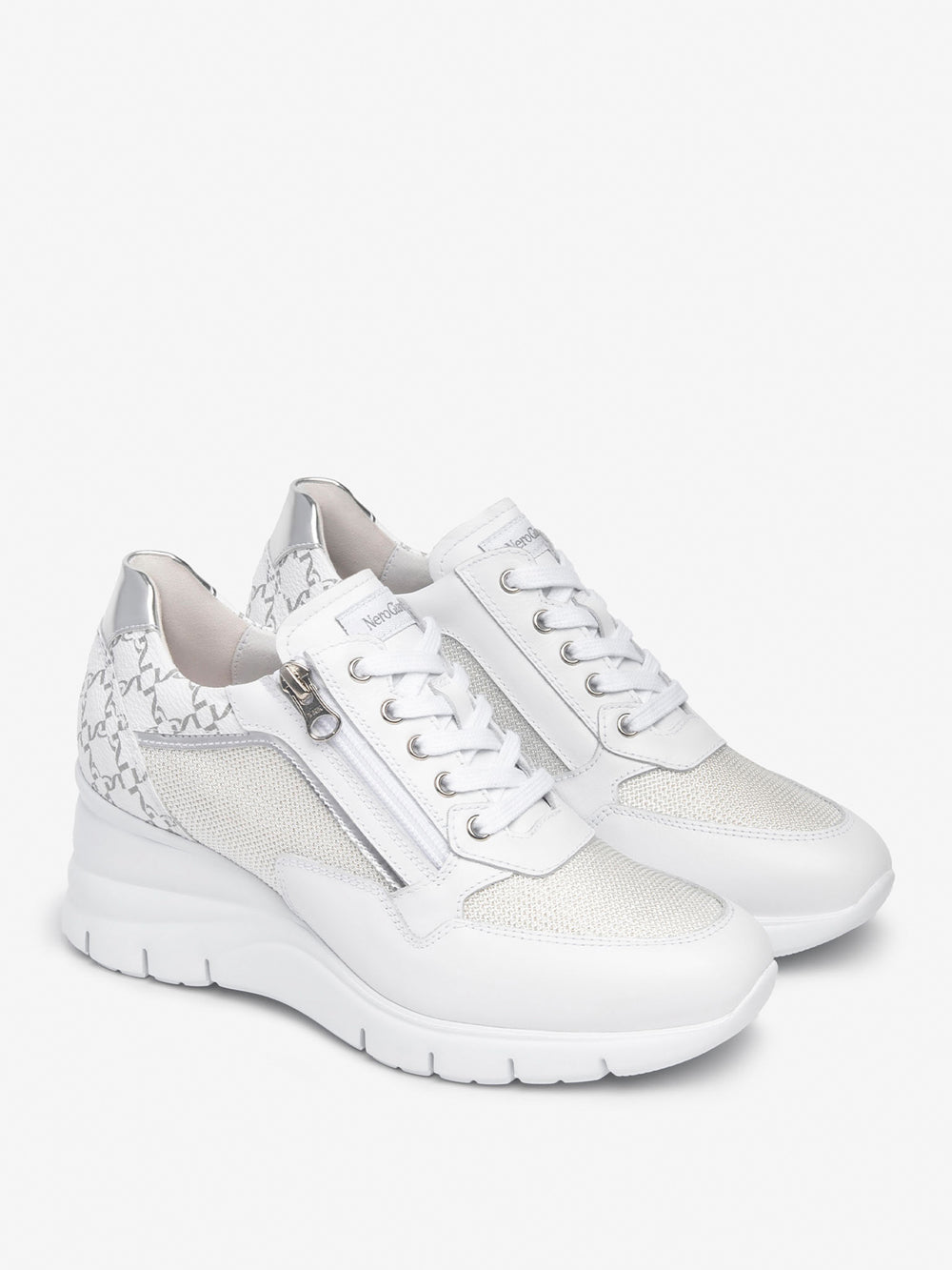 NERO GIARDINI Sneakers con zeppa Donna - Bianco modello E512940D