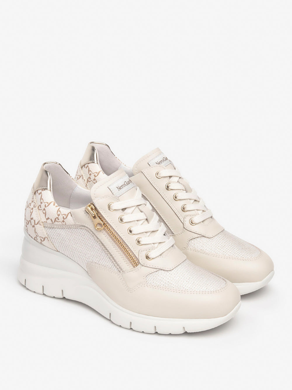 NERO GIARDINI Sneakers con zeppa Donna - Bianco modello E512940D