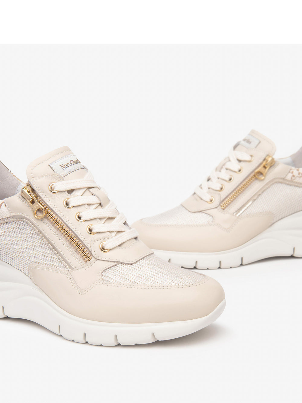 NERO GIARDINI Sneakers con zeppa Donna - Bianco modello E512940D