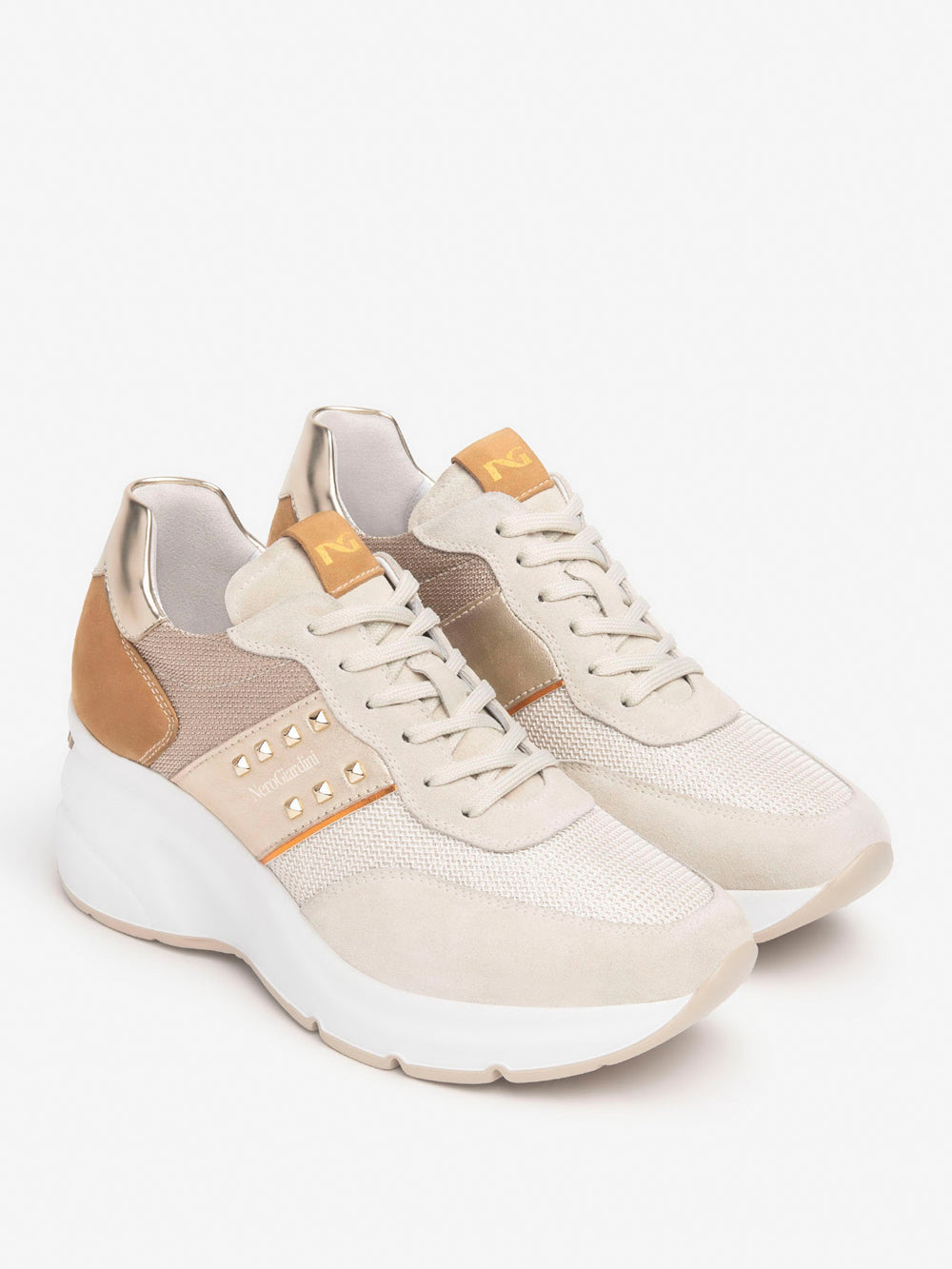 NERO GIARDINI Sneakers con zeppa Donna - Bianco modello E512961D
