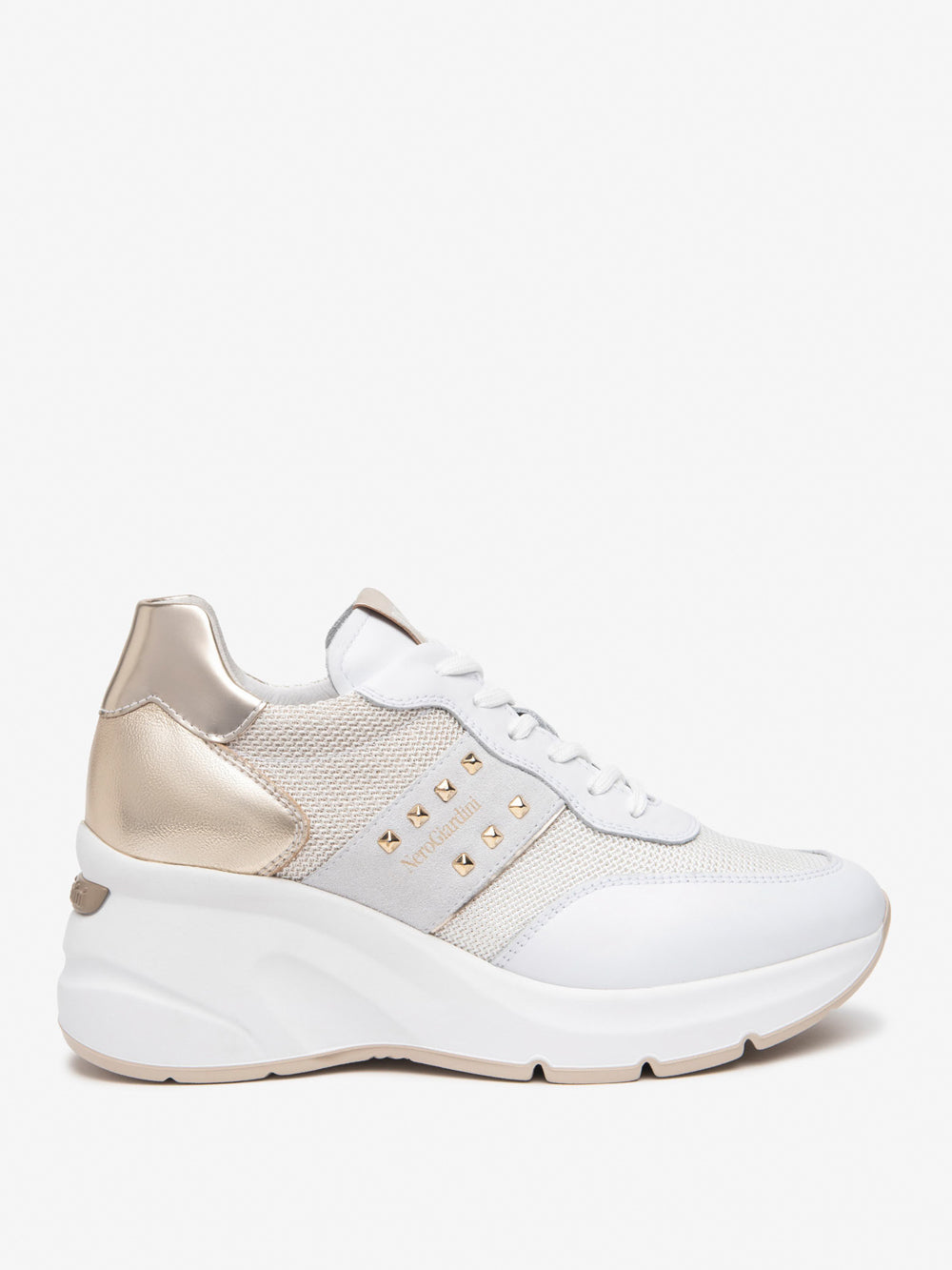 NERO GIARDINI Sneakers con zeppa Donna - Bianco modello E512962D