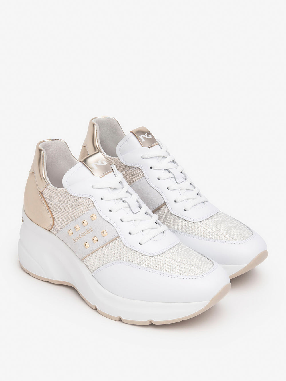 NERO GIARDINI Sneakers con zeppa Donna - Bianco modello E512962D
