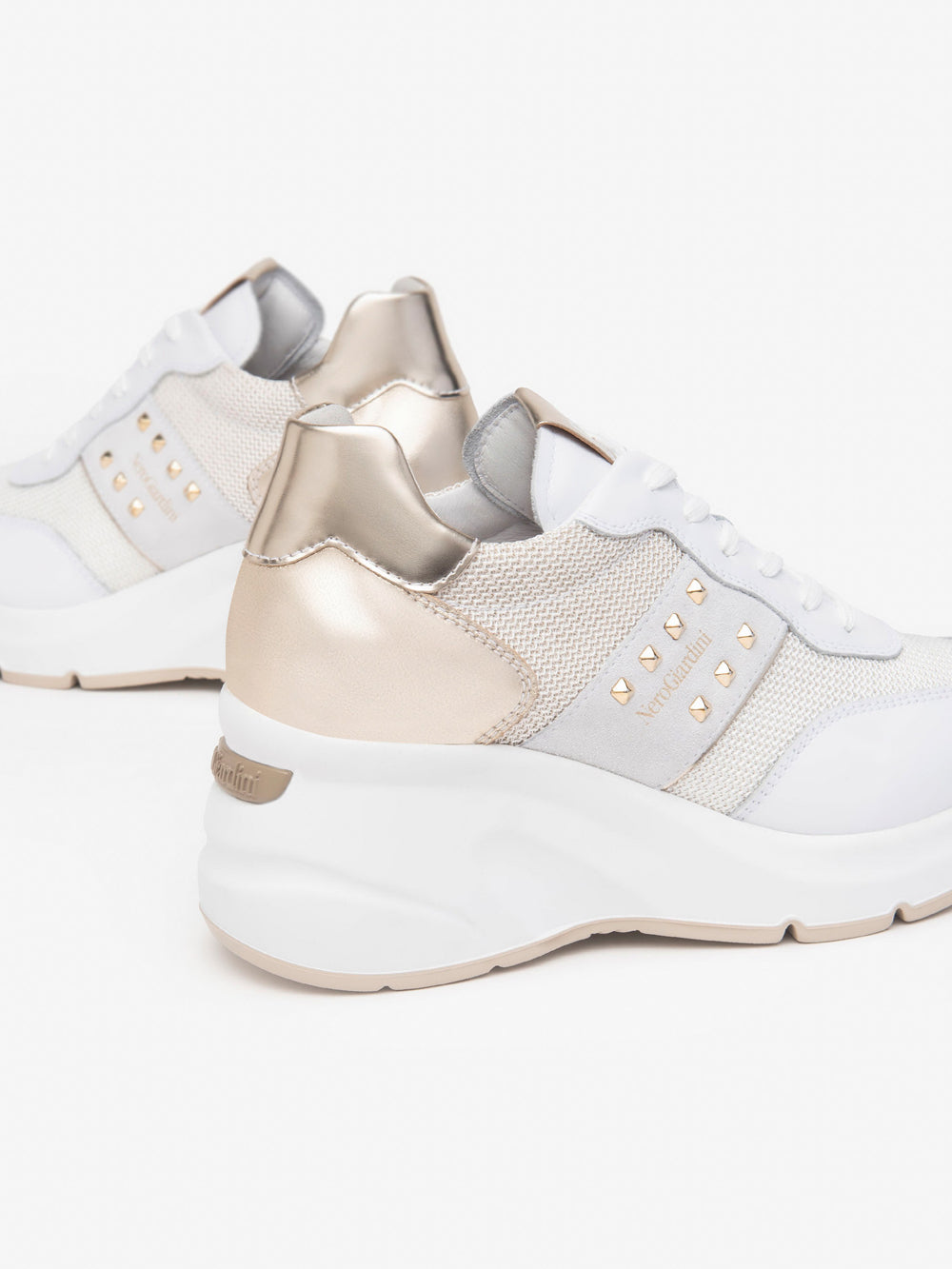 NERO GIARDINI Sneakers con zeppa Donna - Bianco modello E512962D