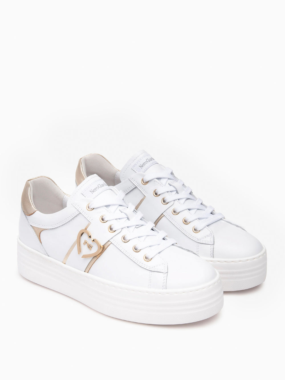 NERO GIARDINI Sneakers platform Donna - Bianco modello E513022D