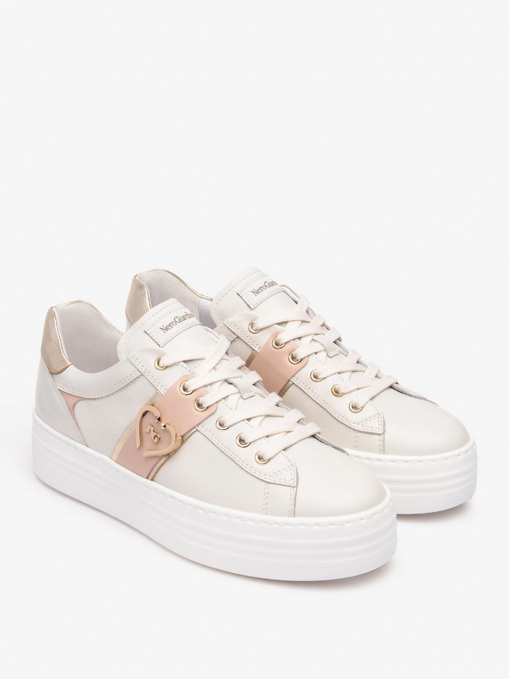 NERO GIARDINI Sneakers platform Donna - Bianco modello E513023D