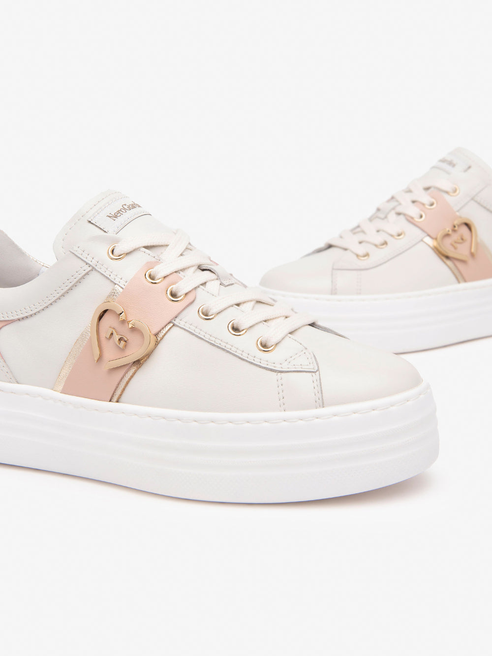 NERO GIARDINI Sneakers platform Donna - Bianco modello E513023D