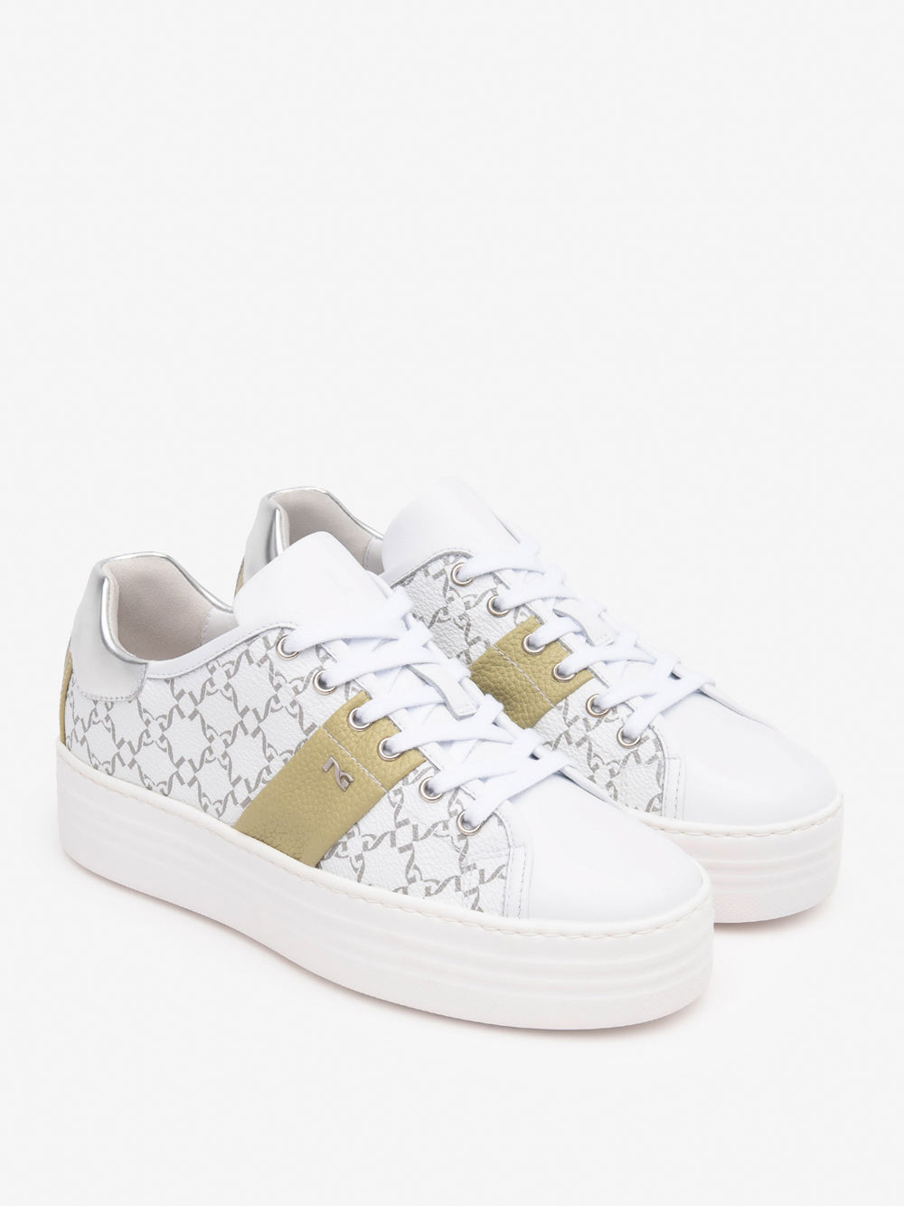 NERO GIARDINI Sneakers platform Donna - Bianco modello E513026D