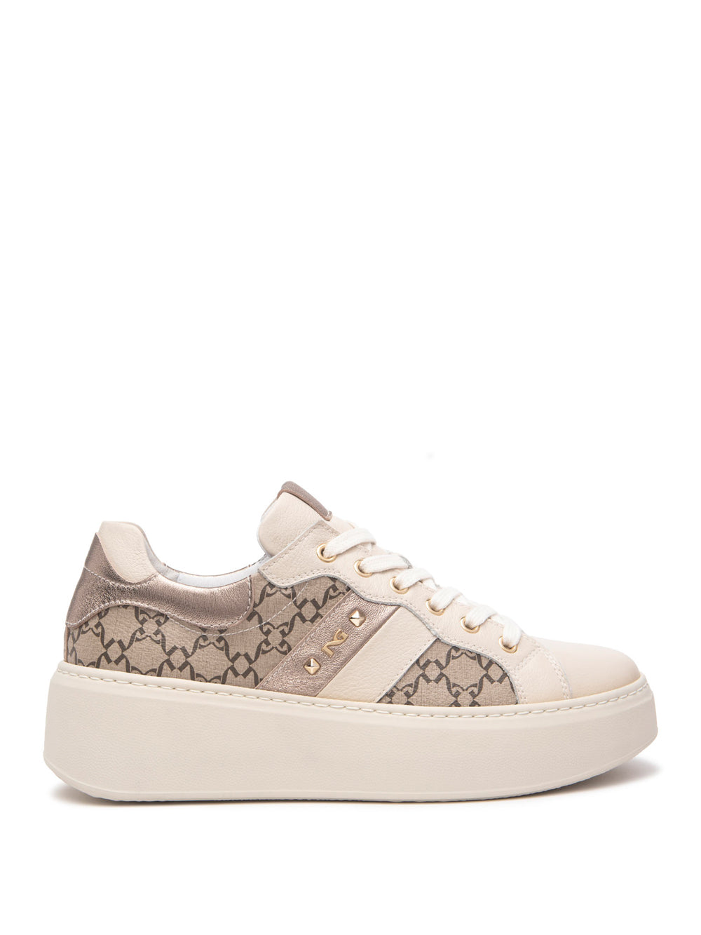 NERO GIARDINI Sneakers platform Donna - Beige modello E513080D