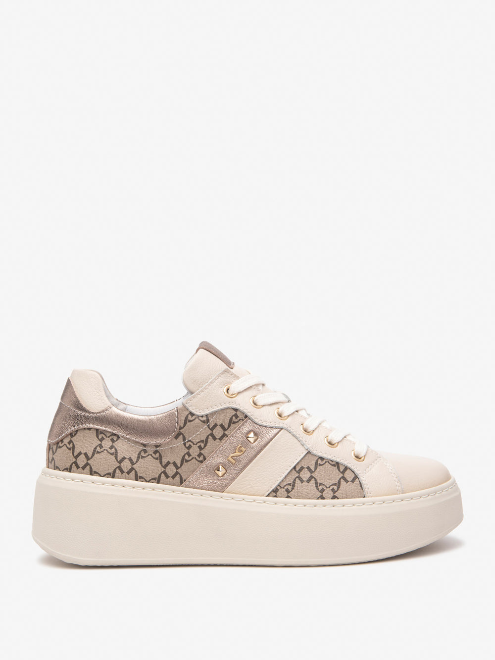 NERO GIARDINI Sneakers platform Donna - Beige modello E513080D