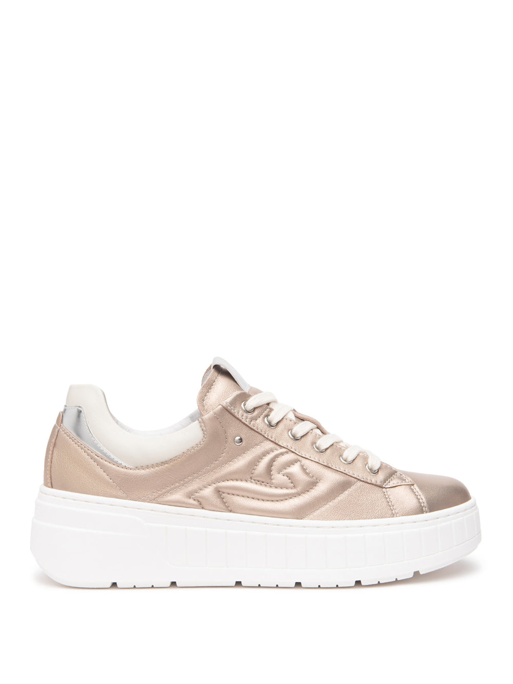NERO GIARDINI Sneakers platform Donna - Beige modello E513091D