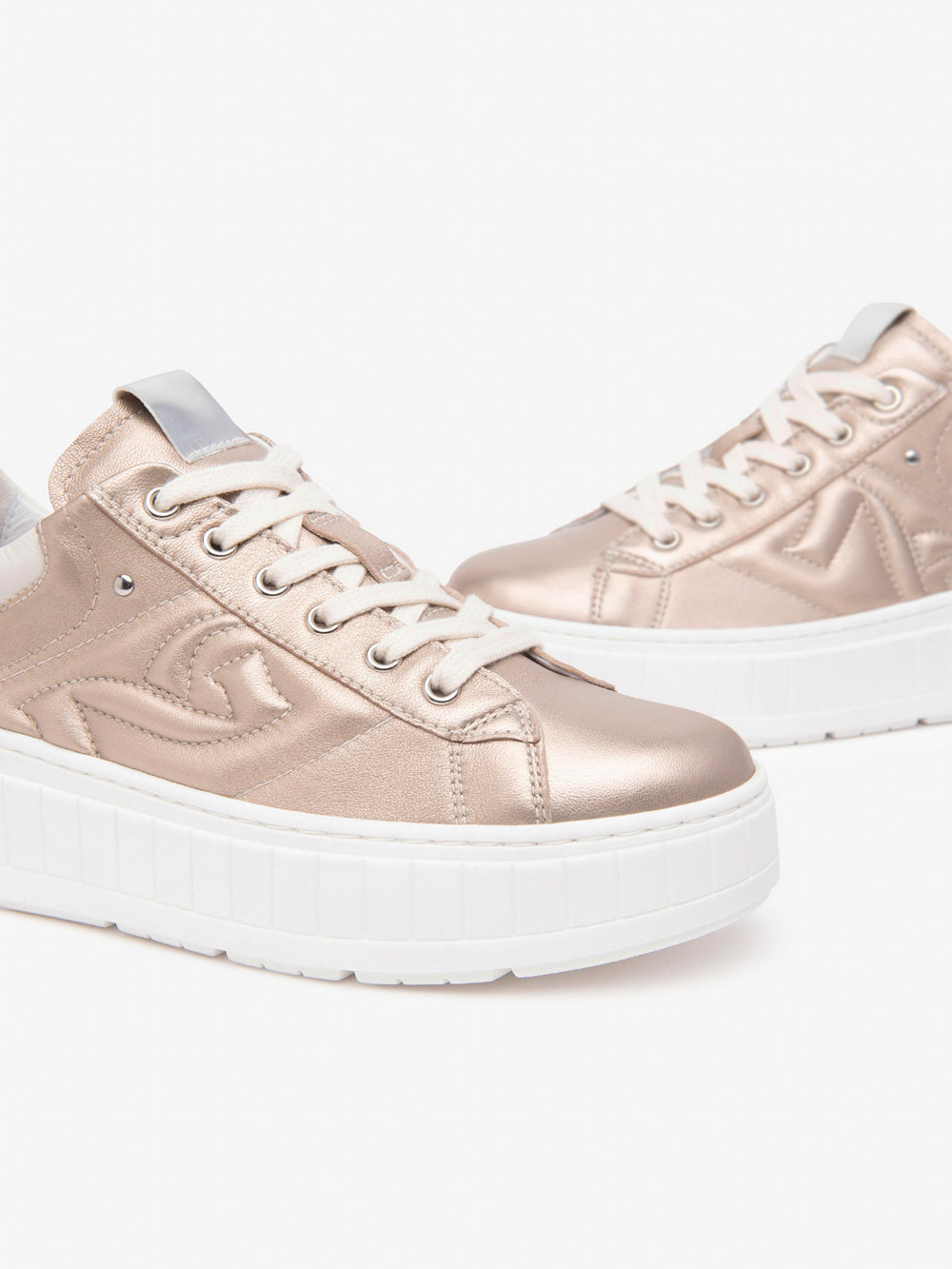 NERO GIARDINI Sneakers platform Donna - Beige modello E513091D
