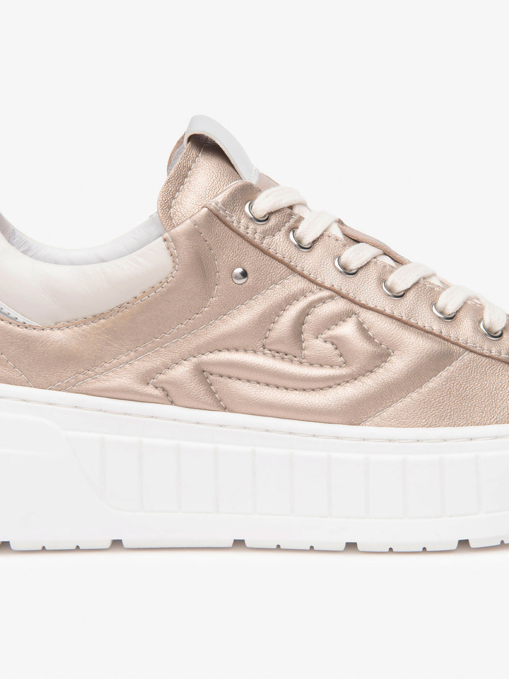 NERO GIARDINI Sneakers platform Donna - Beige modello E513091D