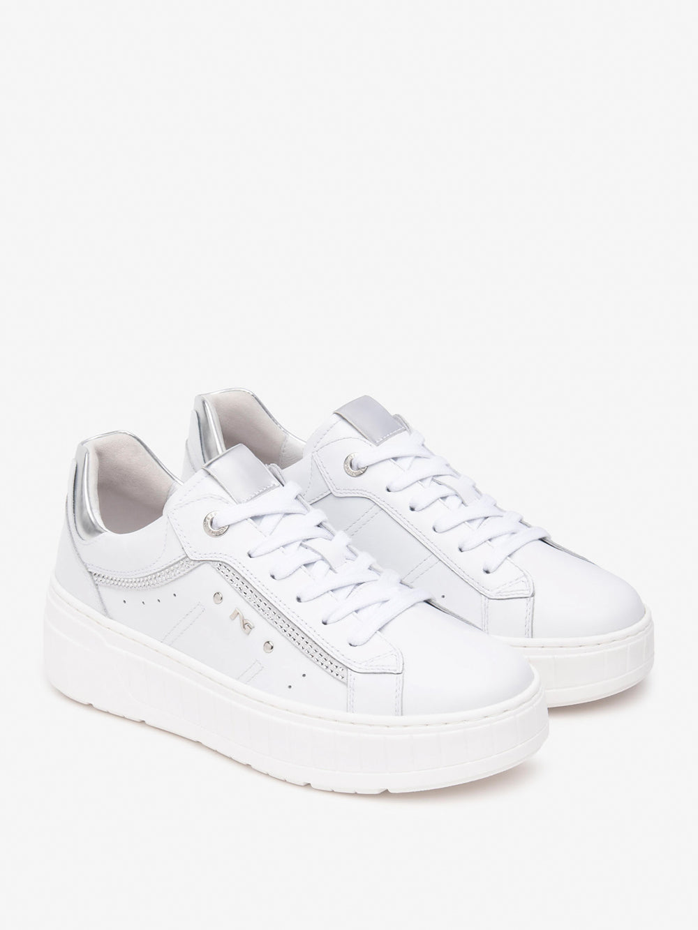 NERO GIARDINI Sneakers platform Donna - Bianco modello E513093D