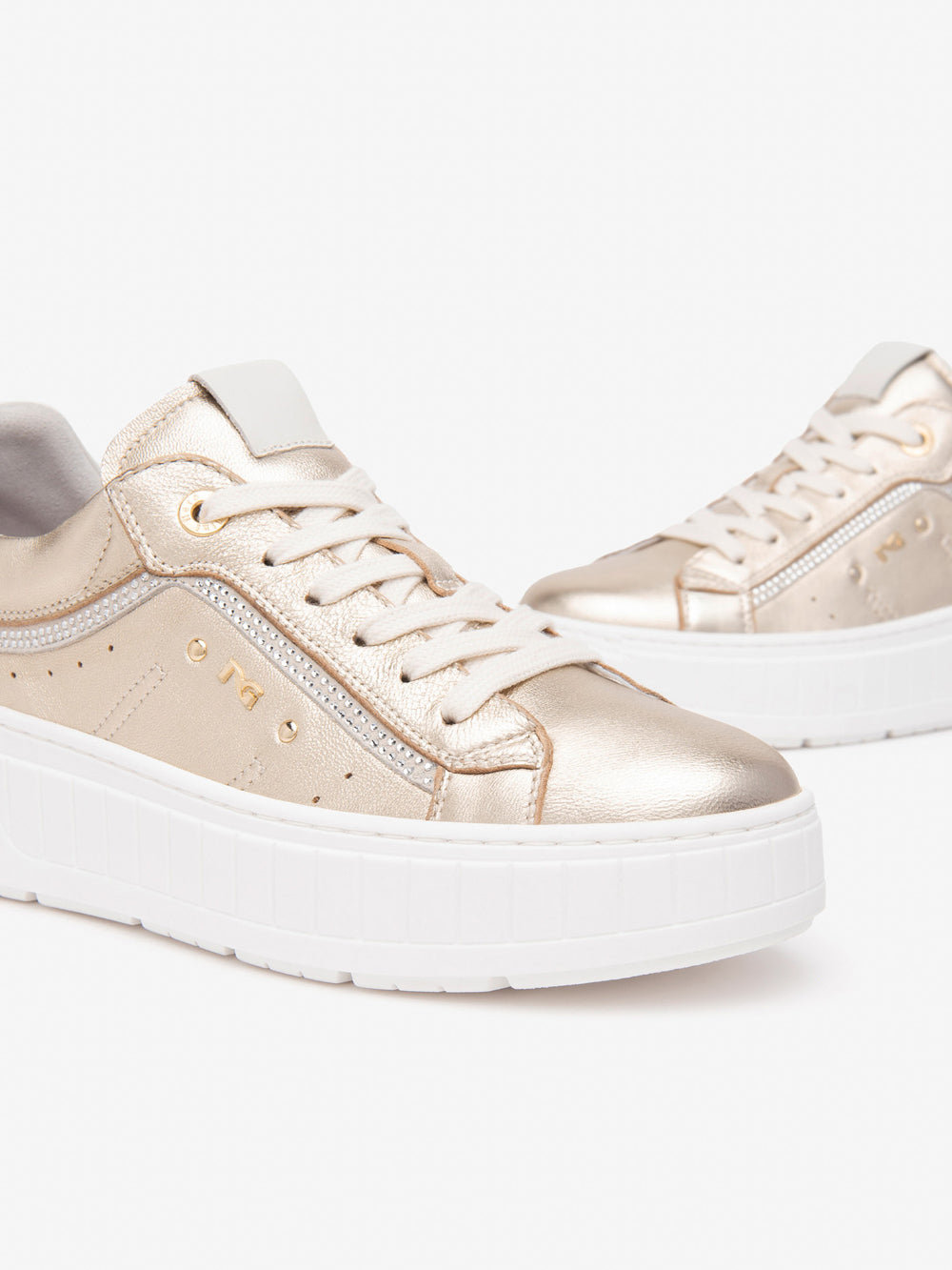 NERO GIARDINI Sneakers platform Donna - Beige modello E513094D