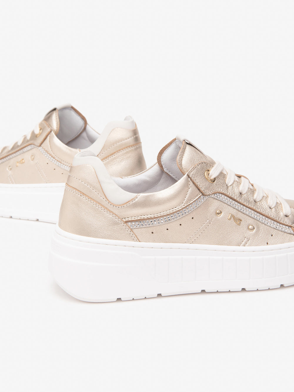 NERO GIARDINI Sneakers platform Donna - Beige modello E513094D