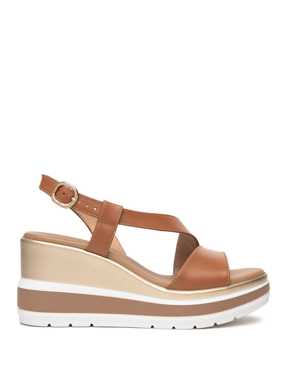 NERO GIARDINI Sandali con zeppa Donna - Cuoio modello E513520D